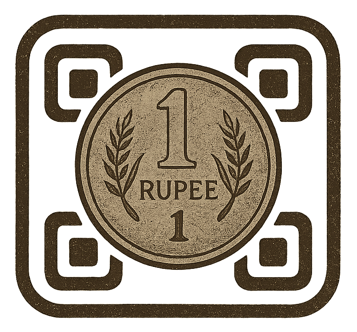 One Rupee QR